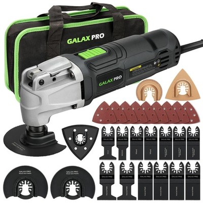 2.4Amp 6 Variable Speed Oscillating Multi-Tool Kit with Quick-Lock accessory ...