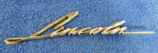 VINTAGE 1959-1961 LINCOLN FENDER SCRIPT EMBLÈME OR CURSIVE PREMIÈRE CAPRI RARE
