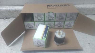 Leviton 2321 10 Pk 250VAC 20 A L6-20P NEMA Plug Configuration Locking Plug (AW)