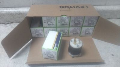 #ad Leviton 2321 10 Pk 250VAC 20 A L6 20P NEMA Plug Configuration Locking Plug AW $79.99