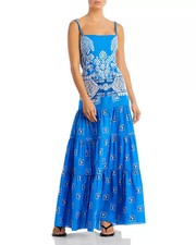 Johanna Ortiz Amancay Cotton Printed Maxi Dress Size 0