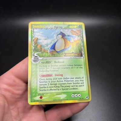 Pokemon Snorlax 10/101 Delta Species Dragon Frontiers Stamped