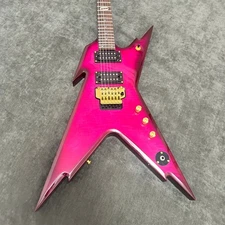 Custom Dean Dimebag Razorback V Rose red Electric Guitar Gold Hardware 6 Strings