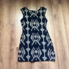 Urban Outfitters Staring At The Stars Cotton Geometric Scoop Back Mini Dress
