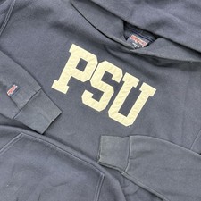 Vintage 90s Penn State University PSU Navy Blue Jansport Hoodie Men  s Medium USA