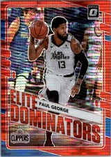 2020-21 Donruss Optic Elite Dominators Red Pulsar #11 Paul George - BSK