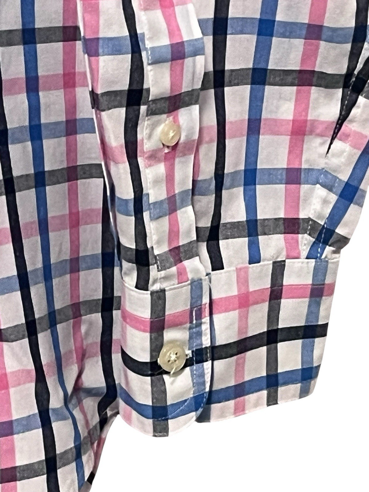 Chaps Men's Multicolor Button- Down PlaidShirt Si… - image 7