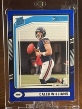 2024 Panini Donruss - Rated Rookie Caleb Williams #327 Blue Press Proof (RC)
