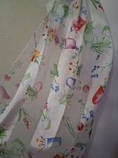 Women's Garden Sheer Panel Floral Print Scarf Lightweight Romantic Feminine Chic