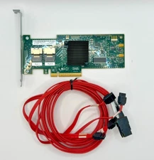 LSI 9220-8i 2 Port SAS/SATA RAID Controller + cable •SAS2008 firmware for UNRAID