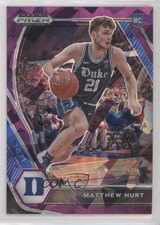 2021-22 Panini Prizm Draft Picks Purple Ice 102/149 Matt Hurt Matthew #34 1u6