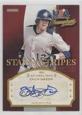 2013 USA Baseball Champions Stars & Stripes Signatures /855 Zach Green Auto 1lj1