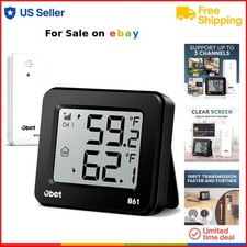 Digital Indoor Outdoor Thermometer Wireless Remote Temp Monitor House Patio