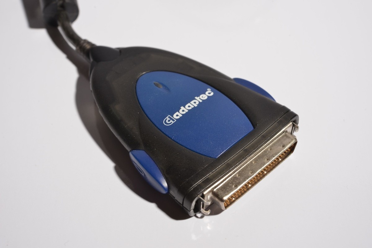 Adaptec USBXchange USB to SCSI HD50 Adapter w 50-Pin IDC Cable Mac