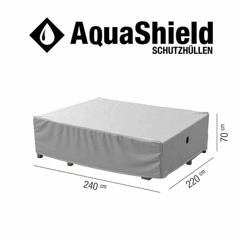 SIENA GARDEN AquaShield Loungehülle 240x220xH70cm hellgrau, 100% Polyester - Bild 5 von 12