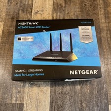 Netgear R7400 Nighthawk AC2600 4x4 Band WiFi Router W Power