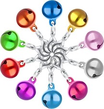 10PCS Dog Cat Bell for Collar with Loud Crisp Sound - Small Pet Collar Bells