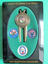 100th Playing US Open Pebble Beach Divot Tool Set with Scorecard ----NEW