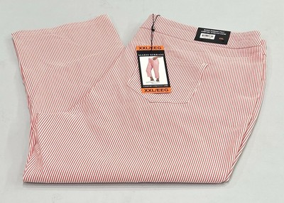 #ad Mario Serrani Women#x27;s Comfort Stretch Capri Pants Tomato Ivory Size XXL $9.95