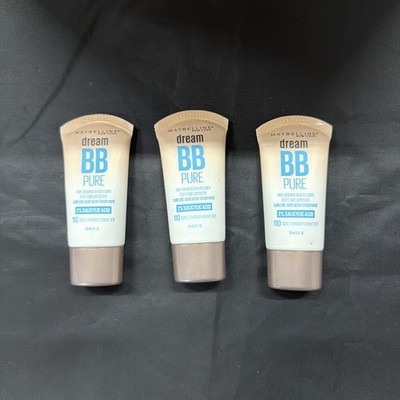 3 Pack Maybelline Dream Pure BB Cream, Light/Medium 110, 1 fl oz -C5