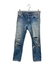 Saint Laurent Paris          Distressed denim pants blue 419826