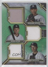 2021 Triple Threads Relic Combos Emerald 8/18 Derek Jeter Andy Pettitte HOF 0g27