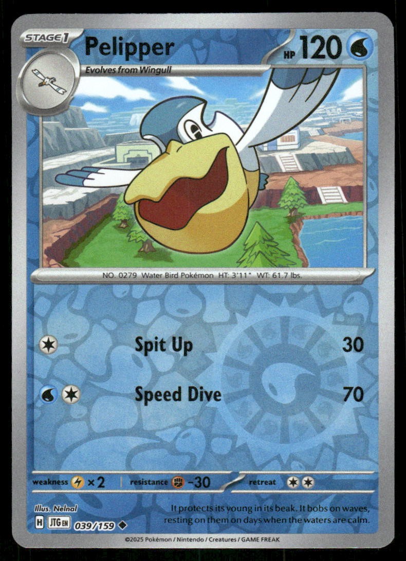 Pelipper 039/159 - Journey Together - Reverse Holo Uncommon NM