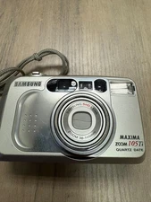 Samsung Maxima Zoom 105 Ti Quartz Date 38-105mm Point & Shoot Film Camera Untest