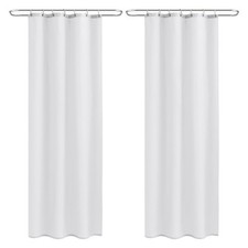 Shower Curtain Liners 2 Pack - W36 x H72 - Washable Water Resistant Fabric ...