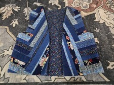 Vintage 80s Handmade Patchwork Grandma Multicolor Quilted Sleeveless Vest