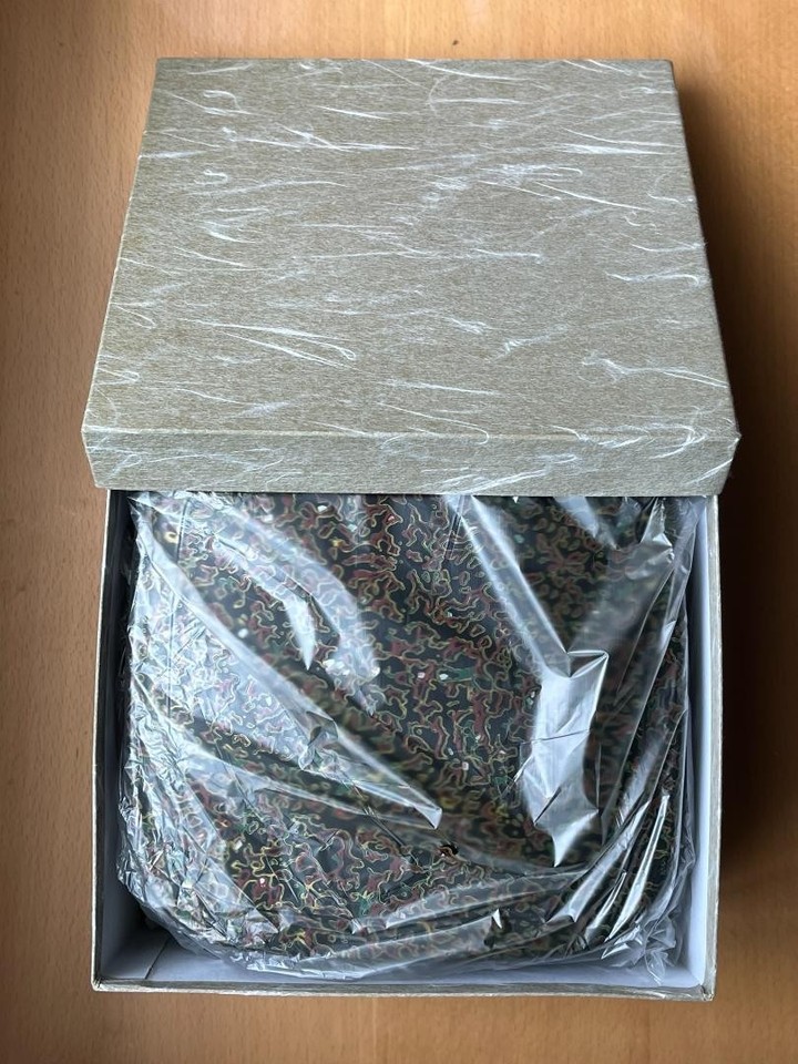 Japanese Lacquerware Box Red Shell Inlay Two Tier Square Jubako Bento ...