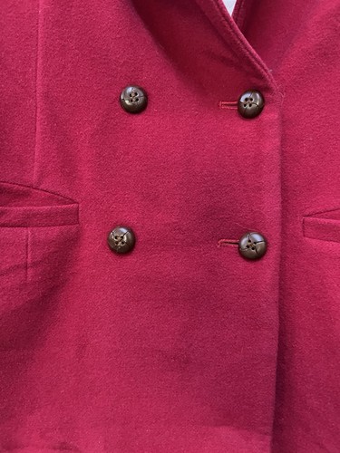 Vintage Christian Dior Men Wool L Red Jacket Outwear Luxury Brand - Picture 6 of 17