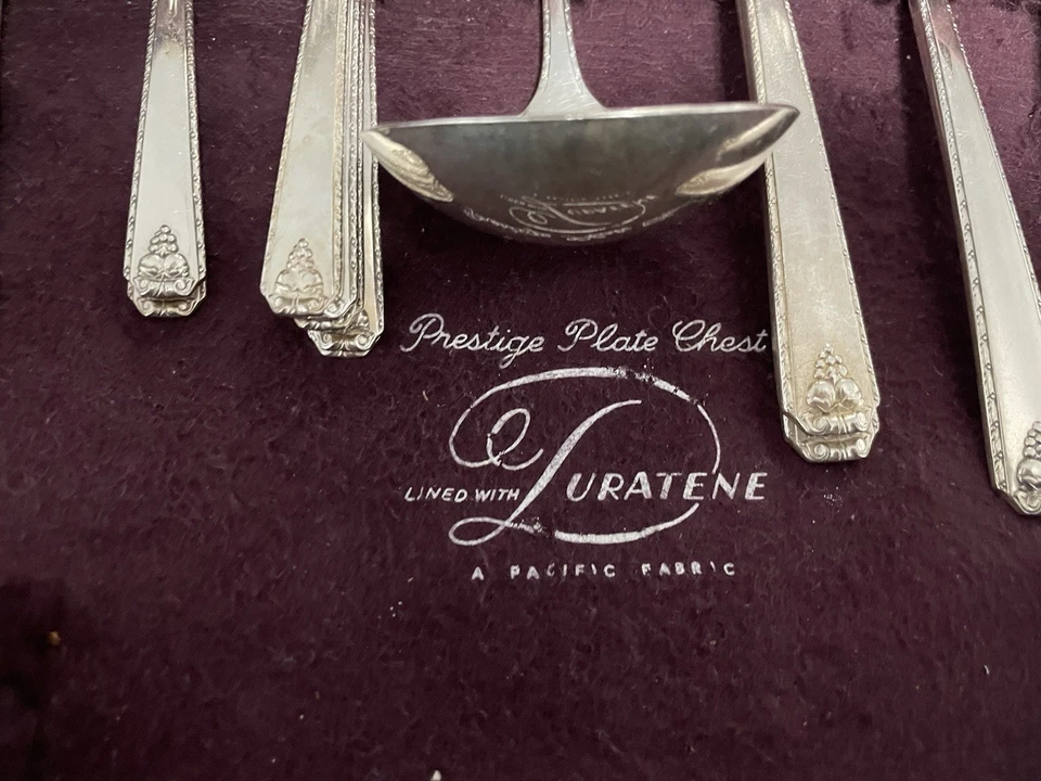 Prestige Plate Chest Stainless Steel Flatware Fork, Spoon, Knife Good Condition - Image 4 of 4