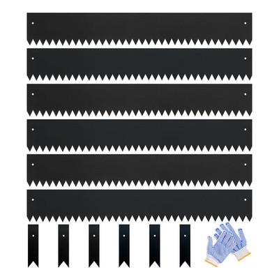 Gzgneevl Galvanized Steel Landscape Edging Metal Landscape Edging Black Steel