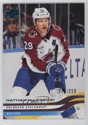 2025-26 Upper Deck Series 1 Deluxe /250 Nathan MacKinnon #42 vl1