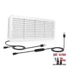 5V/12V Dual Voltage USB/DC Fan Quiet Cooling Fan System 20" 21 inches White