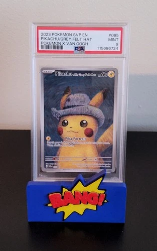 Pikachu Van Gogh Promo PSA 9 | Grey Felt Hat #085 Pop! | PokÃ©mon Art ð¥