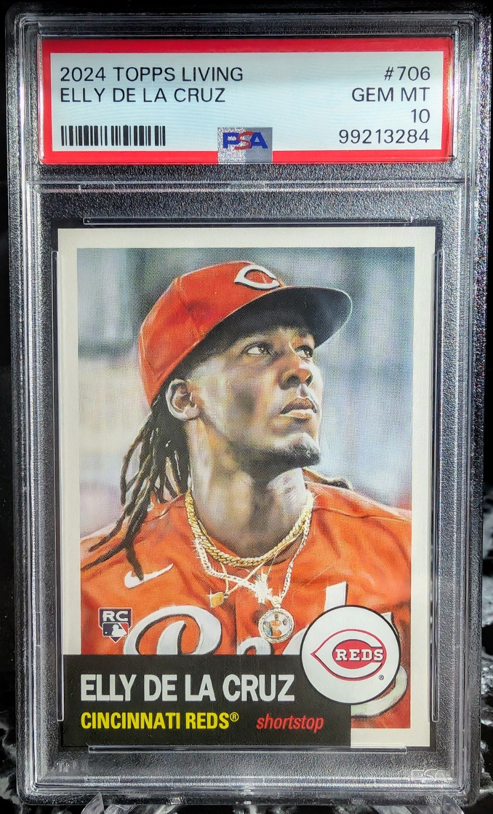 2024 Topps Living Set - Elly De La Cruz #706 (RC) PSA GEM MT 10 view 1