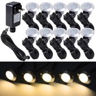 10Pcs Round Garden Outdoor LED Lights Yard Path Mall Stair Hotel Lamp Warm White — photo 1
