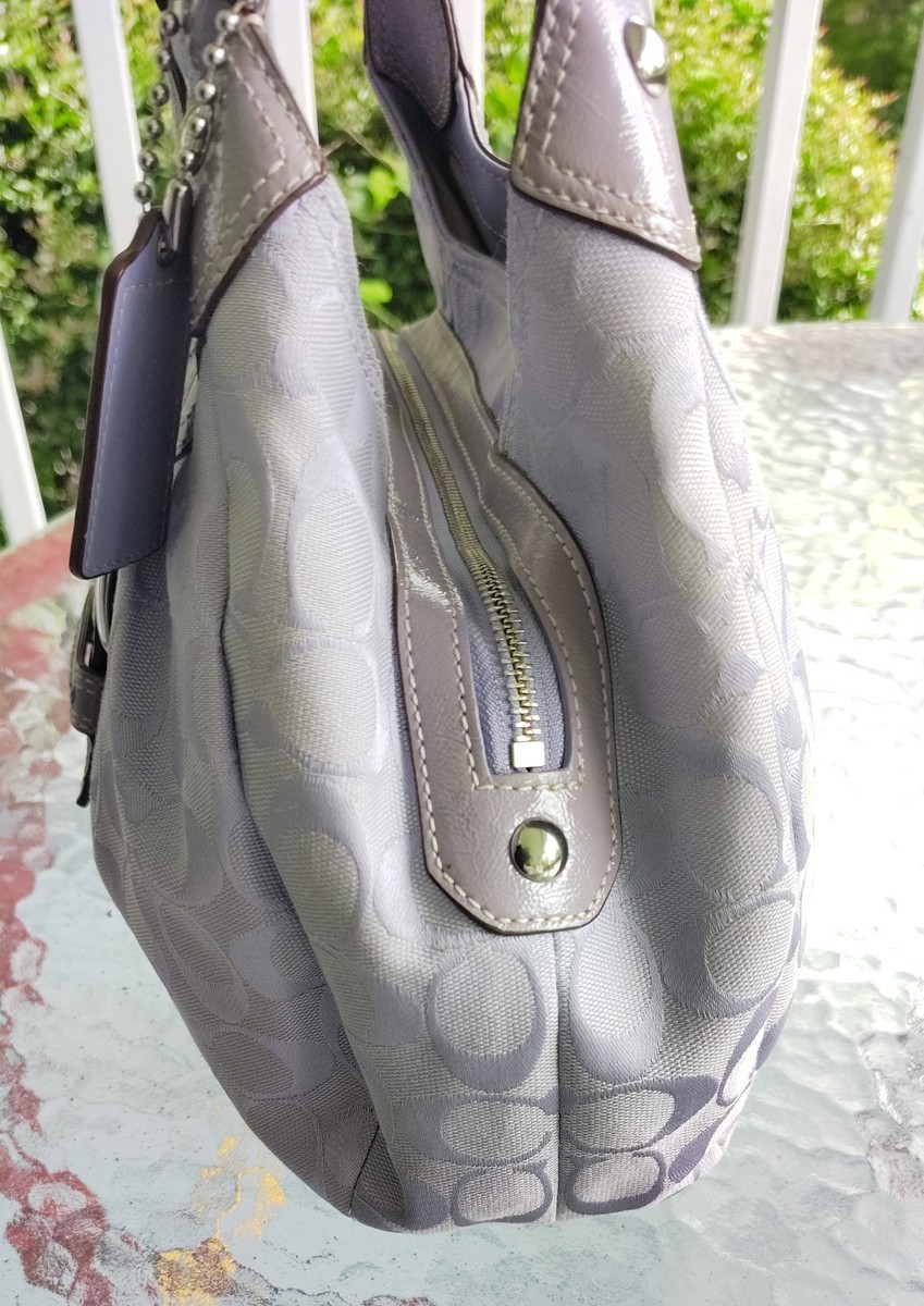 COACH F15514 MEDIUM VINTAGE LYNN SOHO LAVENDER SIGNATURE C CANVAS