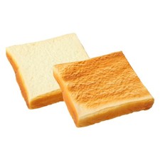 2 PCS Simulated Bread Toast Model Realistic Artificial Slices Photo Props