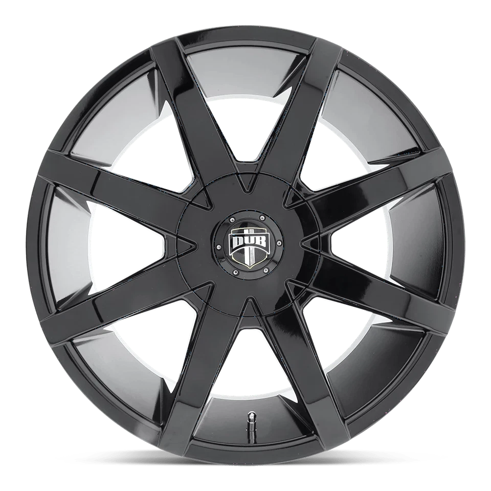 DUB S110 Push 22X9.5 +32 Gloss Black Wheel Rim 5X112 5X127 (QTY 4) S1102295F6+32 Foto 3 de 4
