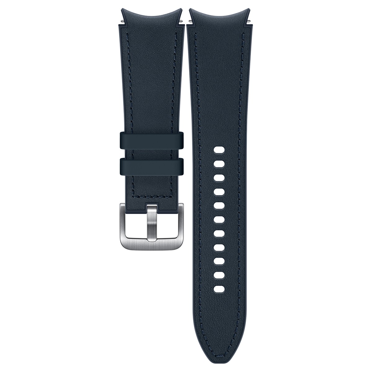 Bracelet cuir 20mm bleu marine pour remplacer le silicone de votre Galaxy Watch 4