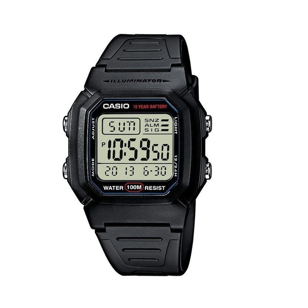 Casio, W-800H-1Aves,Digitaluhr,Armbanduhr,Uhr,Schwarz,Unisex,Watch,10 Bar,Neu-image