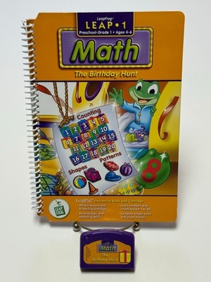LeapFrog Learning Toy Leap 1 Math The Birthday Hunt Book & Cartridge