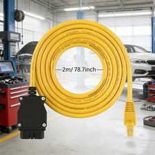 RJ45 BMW CODING ENET ETHERNET THICK CAT CABLE F SERIES REPLACEMENT ENET TO OBD2