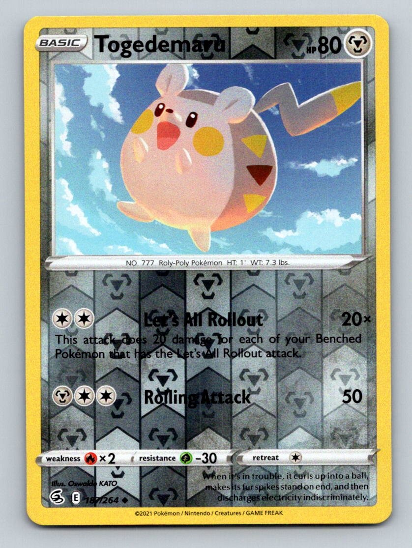 Jigglypuff 110/264 Common Fusion Strike Pokemon Reverse Holo NM