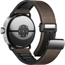 Genuine Leather Strap Compatible with Google Pixel Watch 4 45mm