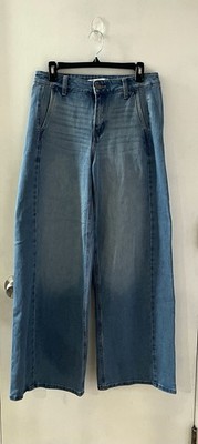 Celebrity Pink Women's Blue Jeans Wide Leg Regular Wash Size 7/28
