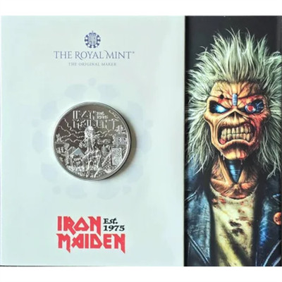 2025 United Kingdom £ 5 Pound BU Coin - Music Legends: IRON MAIDEN